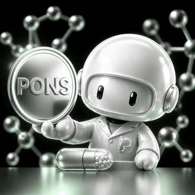 Pontides Pete holding a $PONS coin