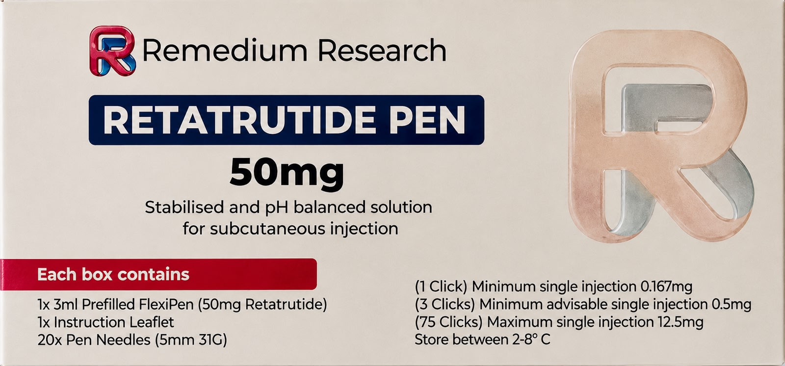 Retatrutide 50mg pre-loaded pen